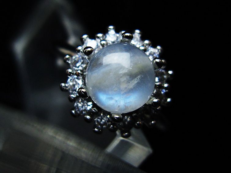 ムーンストーン 指輪 (15号)[T135-7393] 1枚目