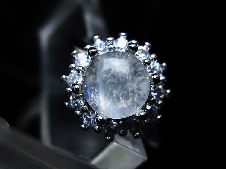 ムーンストーン 指輪 (15号)[T135-7396] 1枚目