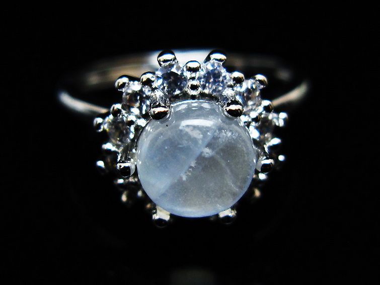 ムーンストーン 指輪 (16号) [t135-7405] 3枚目