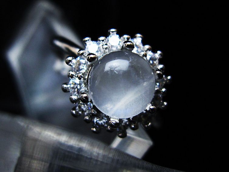 ムーンストーン 指輪 (15号)[T135-7406] 1枚目