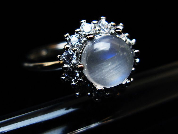 ムーンストーン 指輪 (16号) [t135-7460] 2枚目