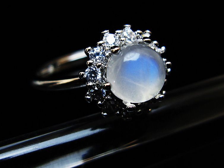 ムーンストーン 指輪 (15号) [t135-7463] 1枚目