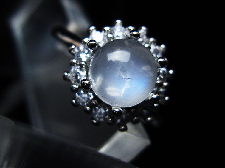 ムーンストーン 指輪 (15号) [t135-7467] 1枚目
