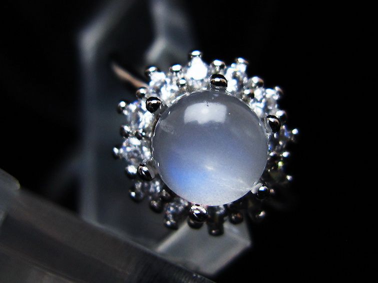 ムーンストーン 指輪 (16号) [t135-7469] 1枚目