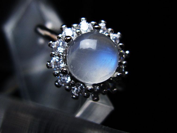 ムーンストーン 指輪 (15号) [t135-7486] 1枚目