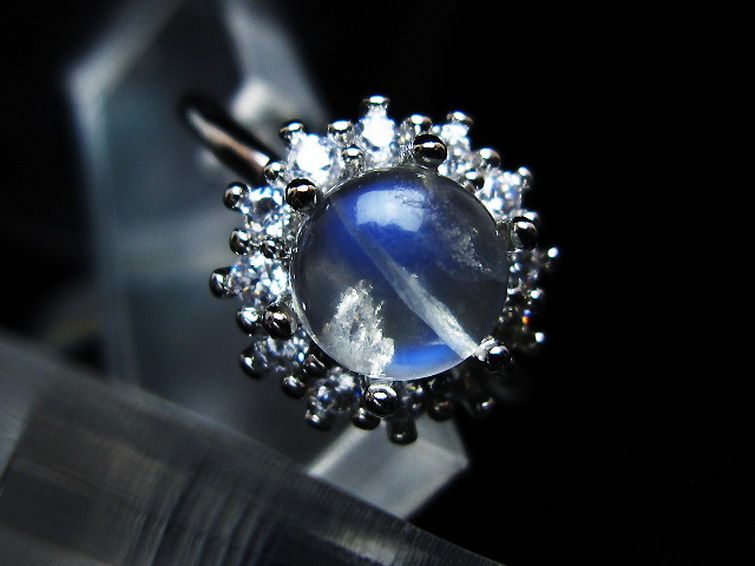 ムーンストーン 指輪 (16号) [t135-7492] 1枚目