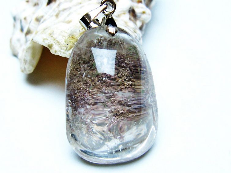 ガーデン水晶 ペンダント [t136-4387] 1枚目