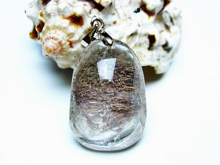 ガーデン水晶 ペンダント [t136-4387] 2枚目