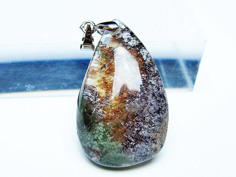 ガーデン水晶 ペンダント [t136-4658] 2枚目