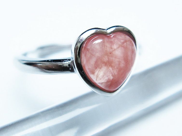 インカローズ ロードクロサイトハート 指輪 (16号)[T137-3119] 3枚目