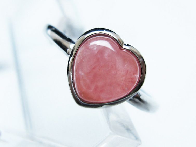 インカローズ ロードクロサイトハート 指輪 (15号)[T137-3153] 2枚目