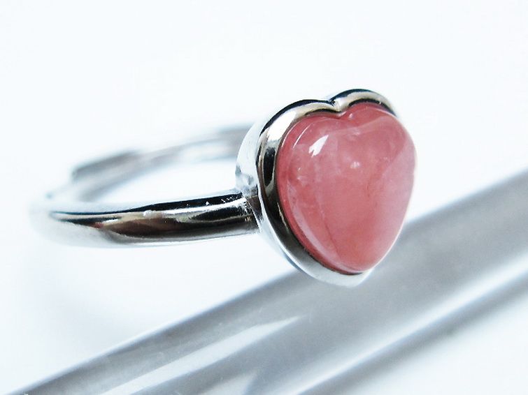 インカローズ ロードクロサイトハート 指輪 (15号)[T137-3153] 3枚目