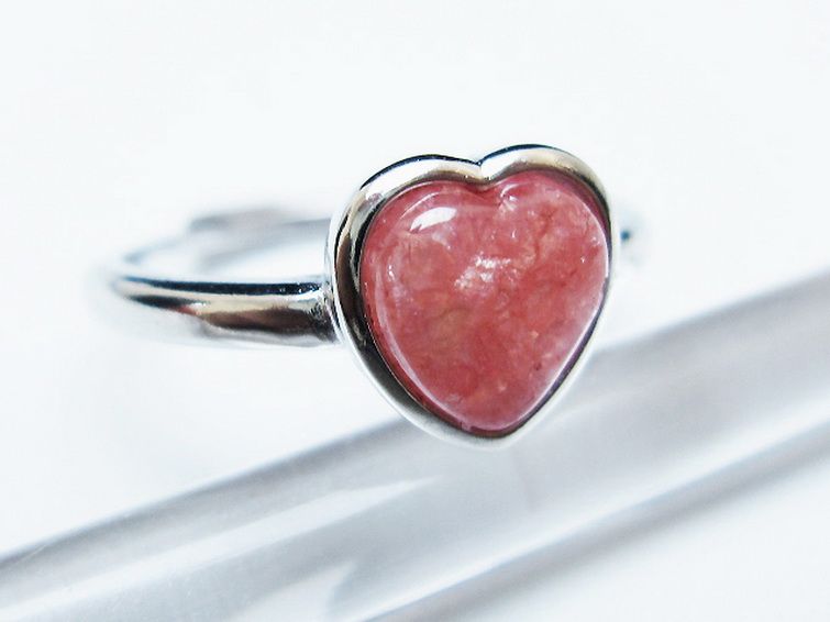 インカローズ ロードクロサイトハート 指輪 (15号)[T137-3168] 3枚目