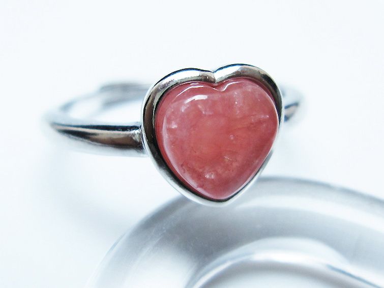 インカローズ ロードクロサイトハート 指輪 (15号)[T137-3331] 3枚目