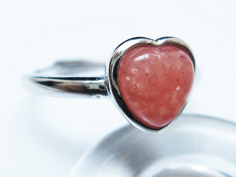 インカローズ ロードクロサイトハート 指輪 (15号)[T137-3417] 3枚目