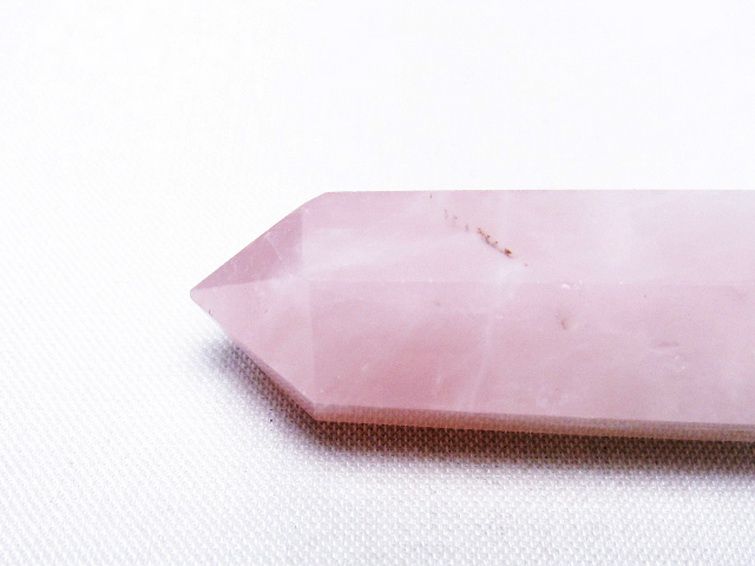 ローズクォーツ 六角柱[T138-6157] 2枚目