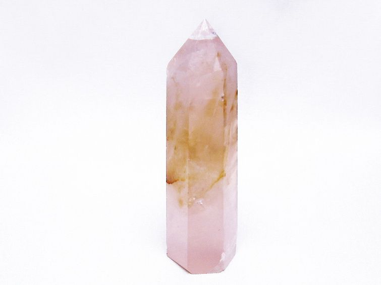 ローズクォーツ 六角柱[T138-6297] 1枚目