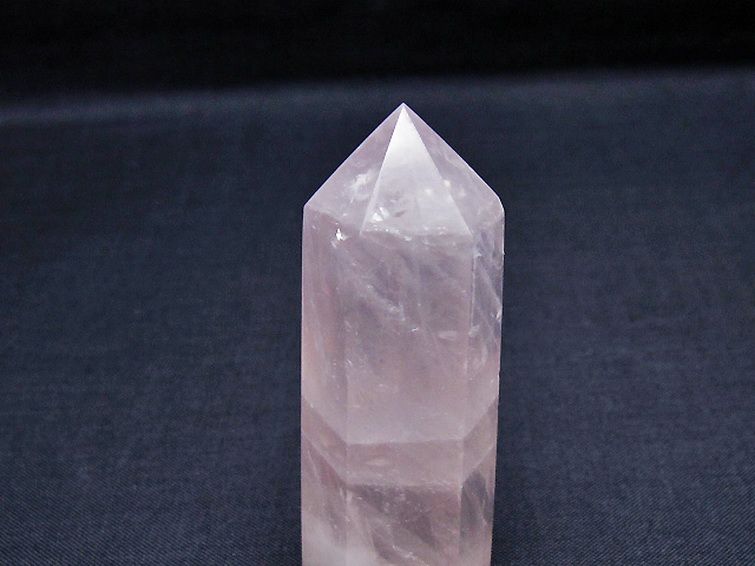 ローズクォーツ 六角柱[T138-6558] 3枚目