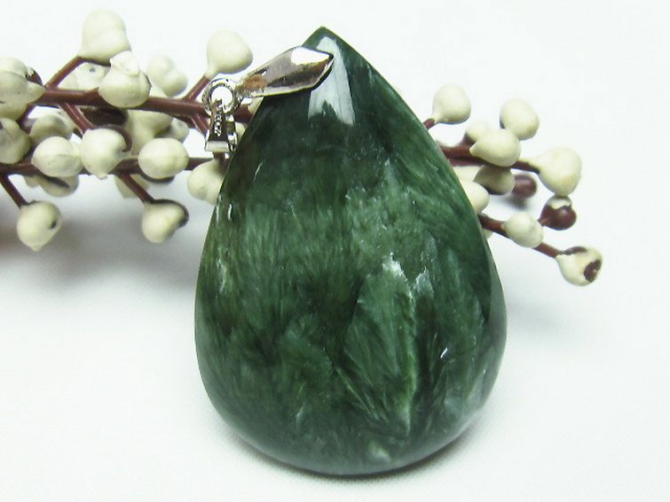 セラフィナイト ペンダント [t14-3142] 2枚目