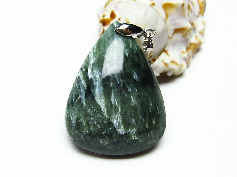 セラフィナイト ペンダント [t14-3348] 2枚目