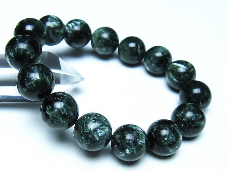セラフィナイト ブレスレット 15mm [t14-3531] 1枚目