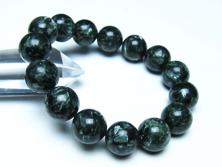 セラフィナイト ブレスレット 14mm [t14-3535] 1枚目