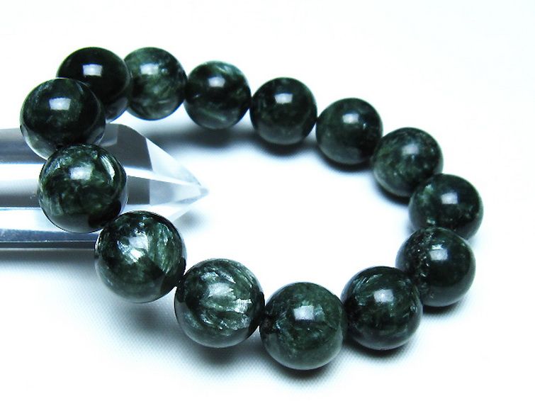 セラフィナイト ブレスレット 14mm [t14-3536] 1枚目