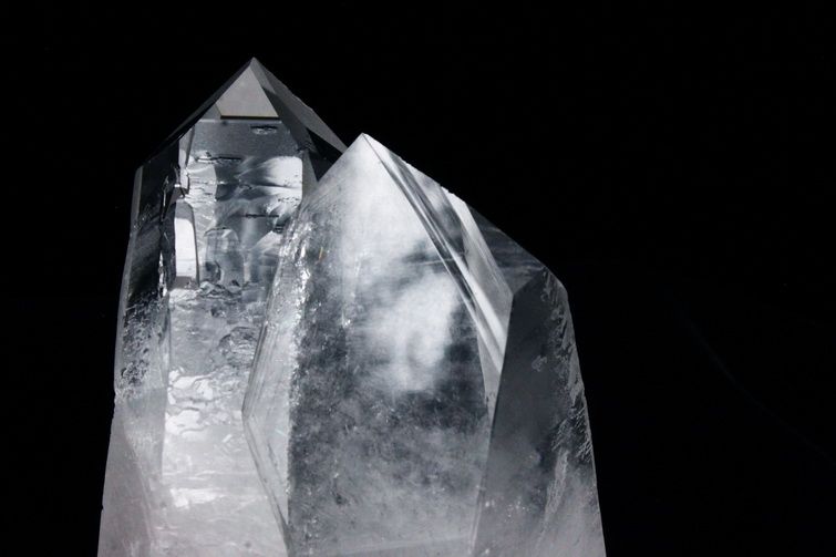 レムリアンシード水晶 ダブルポイント 原石 ミナスジェライス州コリント産 ※証明書付き[T143-2037] 2枚目