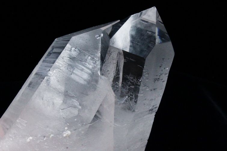 レムリアンシード水晶 ダブルポイント 原石 ミナスジェライス州コリント産 ※証明書付き[T143-2037] 4枚目