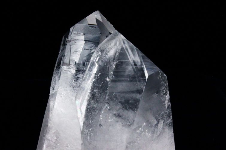 レムリアンシード水晶 ダブルポイント 原石 ミナスジェライス州コリント産 ※証明書付き[T143-2037] 5枚目