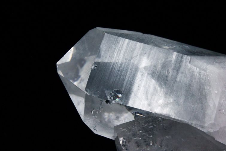 レムリアンシード水晶 ダブルポイント 原石 ミナスジェライス州コリント産 ※証明書付き[T143-2038] 3枚目