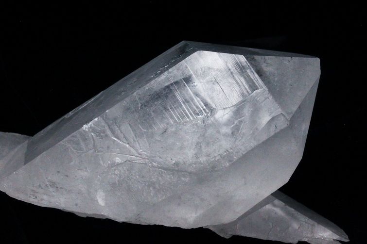 レムリアンシード水晶 ダブルポイント 原石 ミナスジェライス州コリント産 ※証明書付き[T143-2039] 2枚目