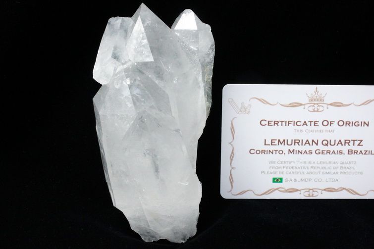 レムリアンシード 水晶 クラスター ミナスジェライス州コリント産  ※証明書付き[T143-2421] 1枚目
