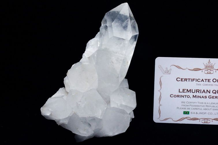 レムリアンシード 水晶 クラスター ミナスジェライス州コリント産  ※証明書付き[T143-2424] 1枚目