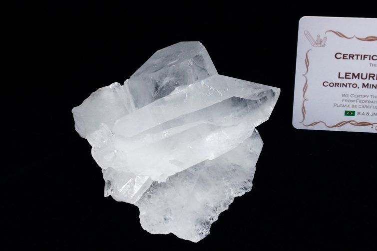 レムリアンシード 水晶 クラスター ミナスジェライス州コリント産  ※証明書付き[T143-2426] 1枚目