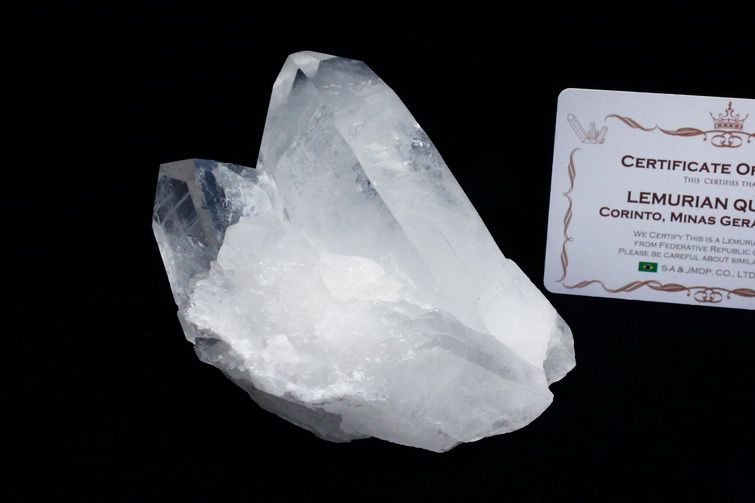 レムリアンシード 水晶 クラスター ミナスジェライス州コリント産  ※証明書付き[T143-2427] 1枚目