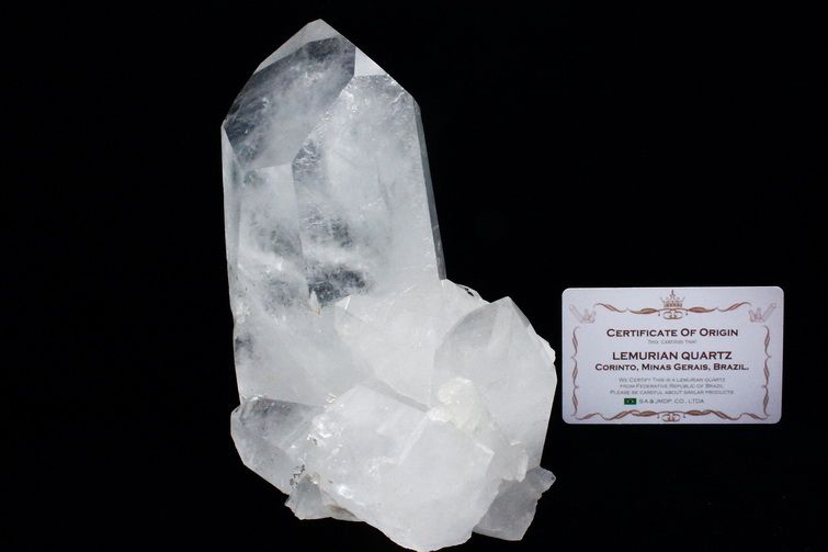 1.6Kg レムリアンシード 水晶 クラスター ミナスジェライス州コリント産  ※証明書付き[T143-2434] 1枚目