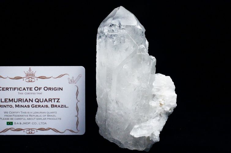 レムリアンシード 水晶 クラスター ミナスジェライス州コリント産  ※証明書付き[T143-2450] 1枚目