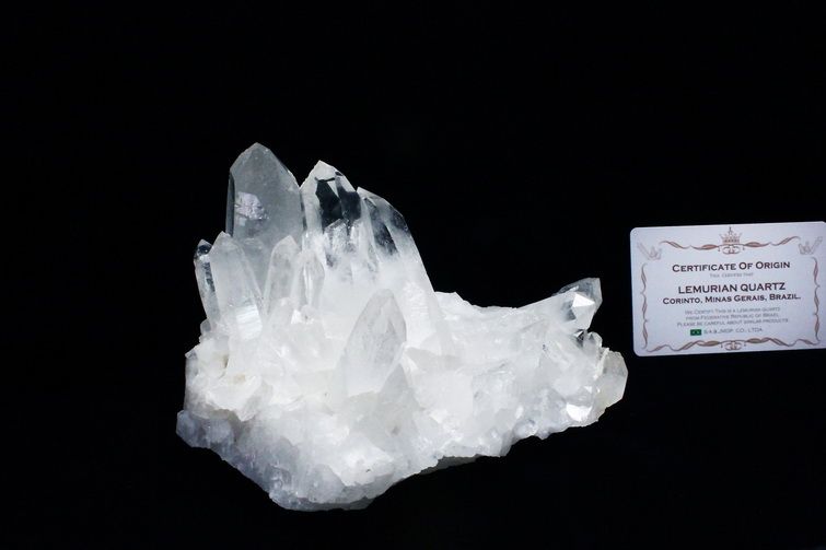 1Kg レムリアンシード 水晶 クラスター ミナスジェライス州コリント産  ※証明書付き[T143-2451] 1枚目