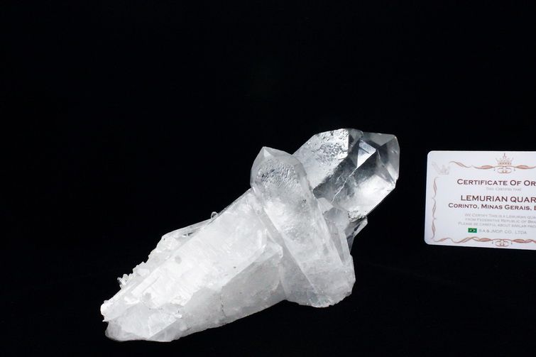 レムリアンシード 水晶 クラスター ミナスジェライス州コリント産  ※証明書付き[T143-2452] 1枚目