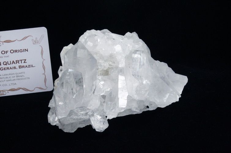 レムリアンシード 水晶 クラスター ミナスジェライス州コリント産  ※証明書付き[T143-2454] 1枚目