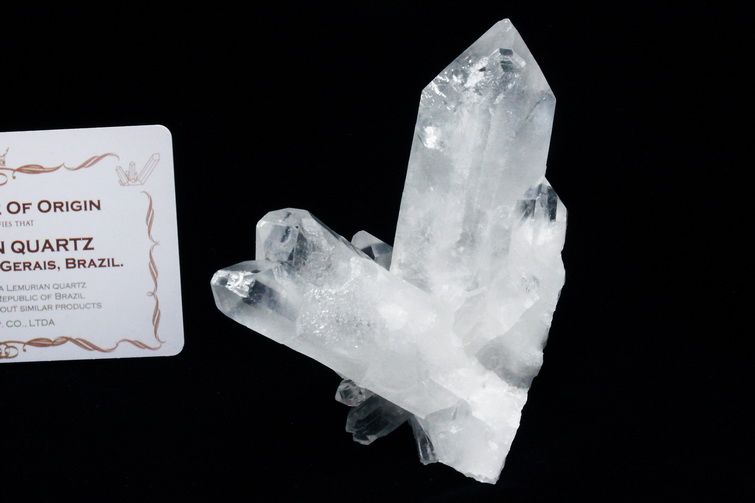 レムリアンシード 水晶 クラスター ミナスジェライス州コリント産  ※証明書付き[T143-2461] 1枚目