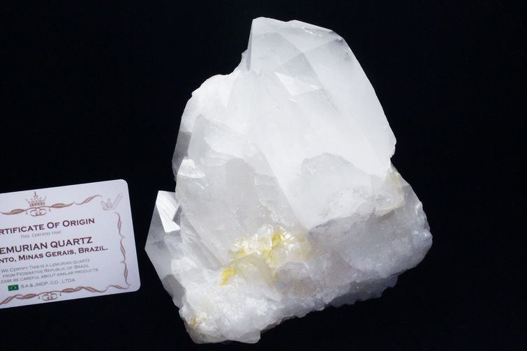 1.4Kg レムリアンシード 水晶 クラスター ミナスジェライス州コリント産  ※証明書付き[T143-2466] 1枚目