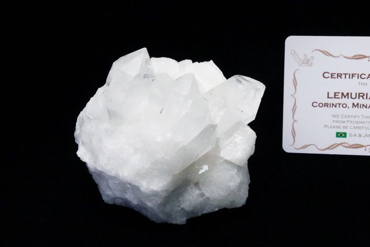 レムリアンシード 水晶 クラスター ミナスジェライス州コリント産  ※証明書付き[T143-2469] 1枚目