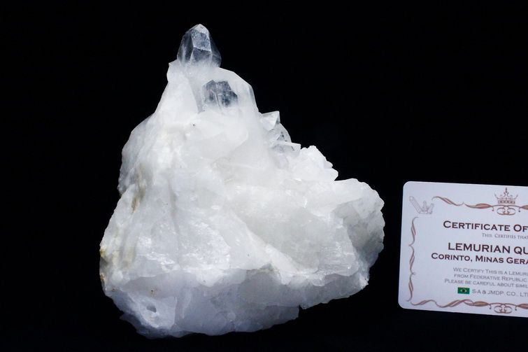 レムリアンシード 水晶 クラスター ミナスジェライス州コリント産  ※証明書付き[T143-2470] 1枚目