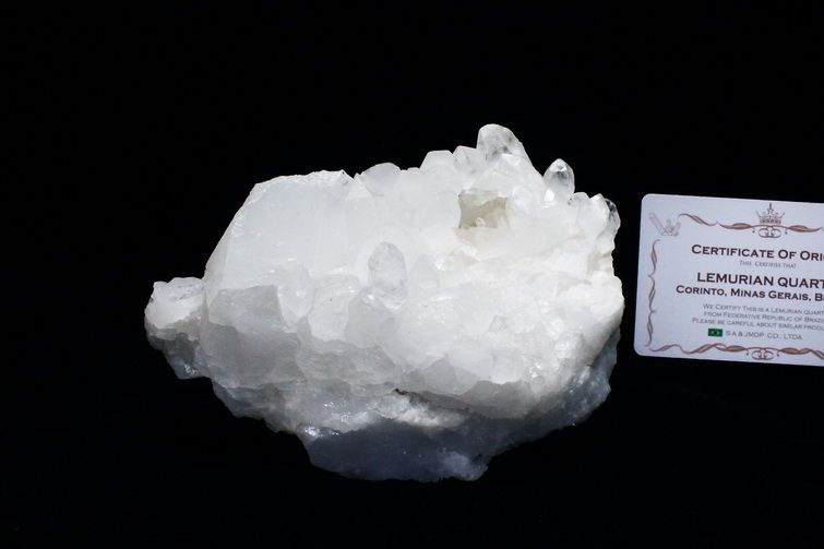 レムリアンシード 水晶 クラスター ミナスジェライス州コリント産  ※証明書付き[T143-2471] 1枚目