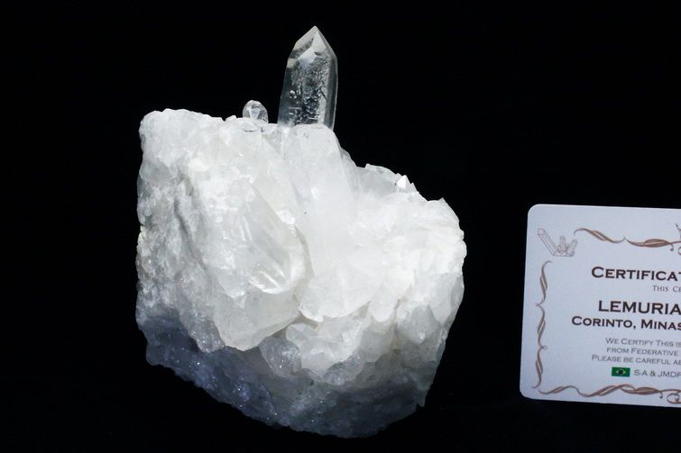 レムリアンシード 水晶 クラスター ミナスジェライス州コリント産  ※証明書付き[T143-2476] 1枚目