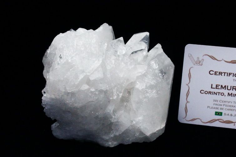 レムリアンシード 水晶 クラスター ミナスジェライス州コリント産  ※証明書付き[T143-2477] 1枚目