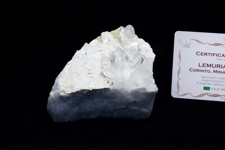 レムリアンシード 水晶 クラスター ミナスジェライス州コリント産  ※証明書付き[T143-2483] 1枚目