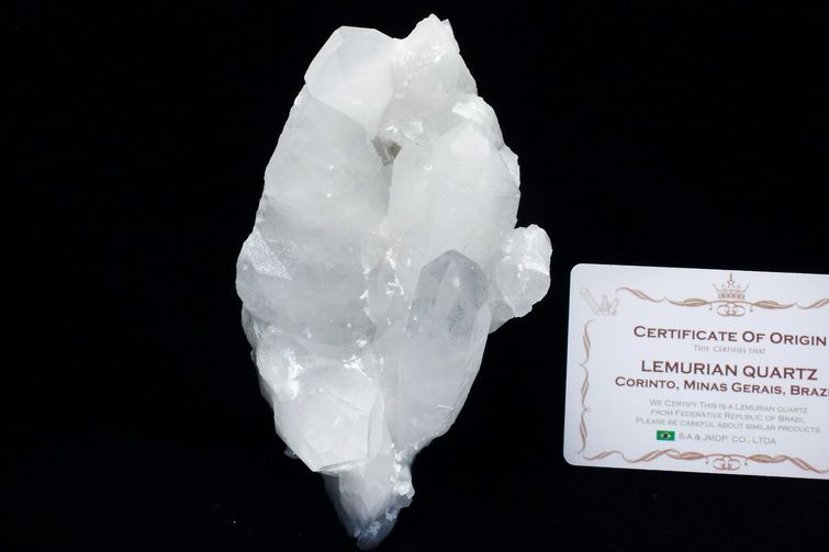 レムリアンシード 水晶 クラスター ミナスジェライス州コリント産  ※証明書付き[T143-2484] 1枚目